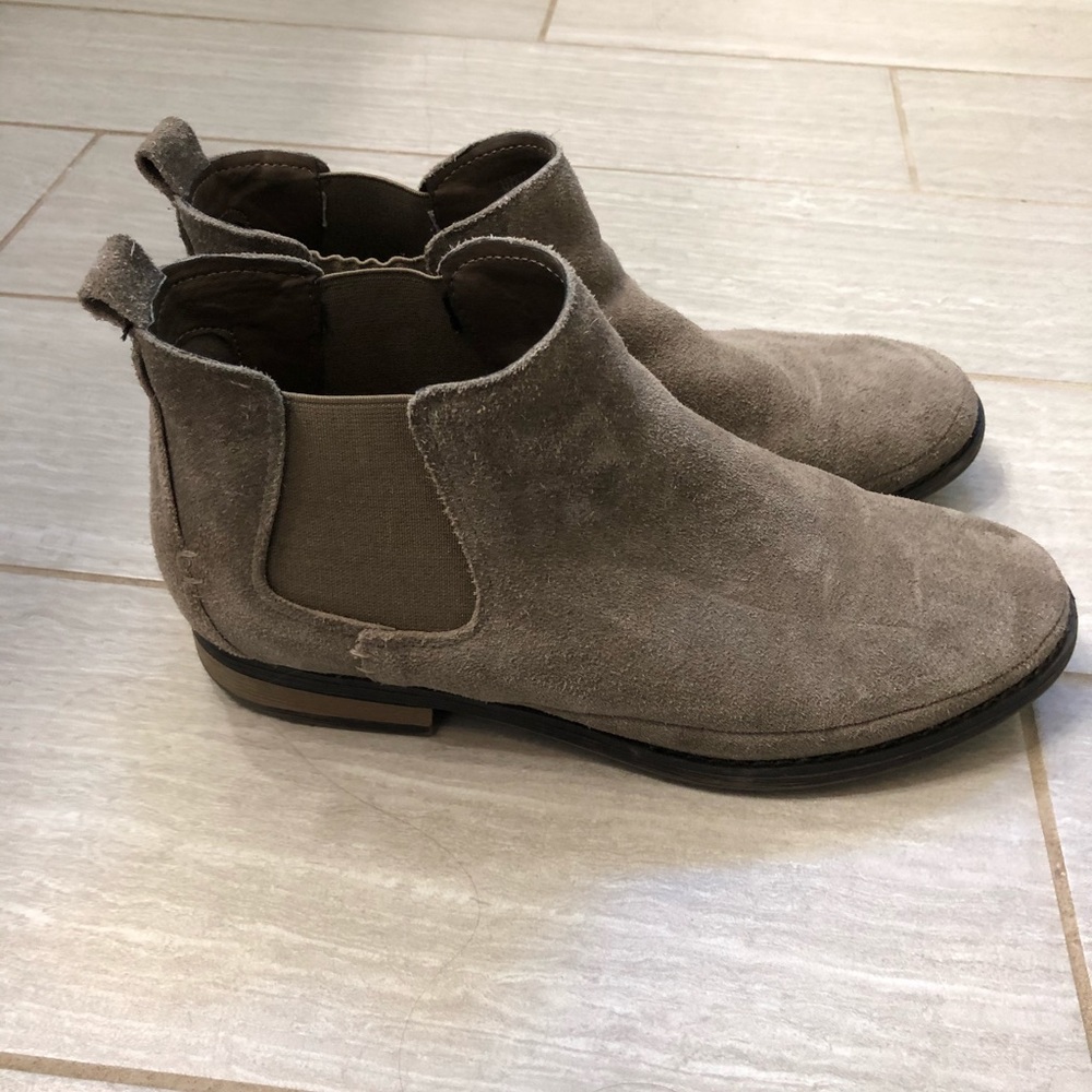 Gray Chelsea Boots